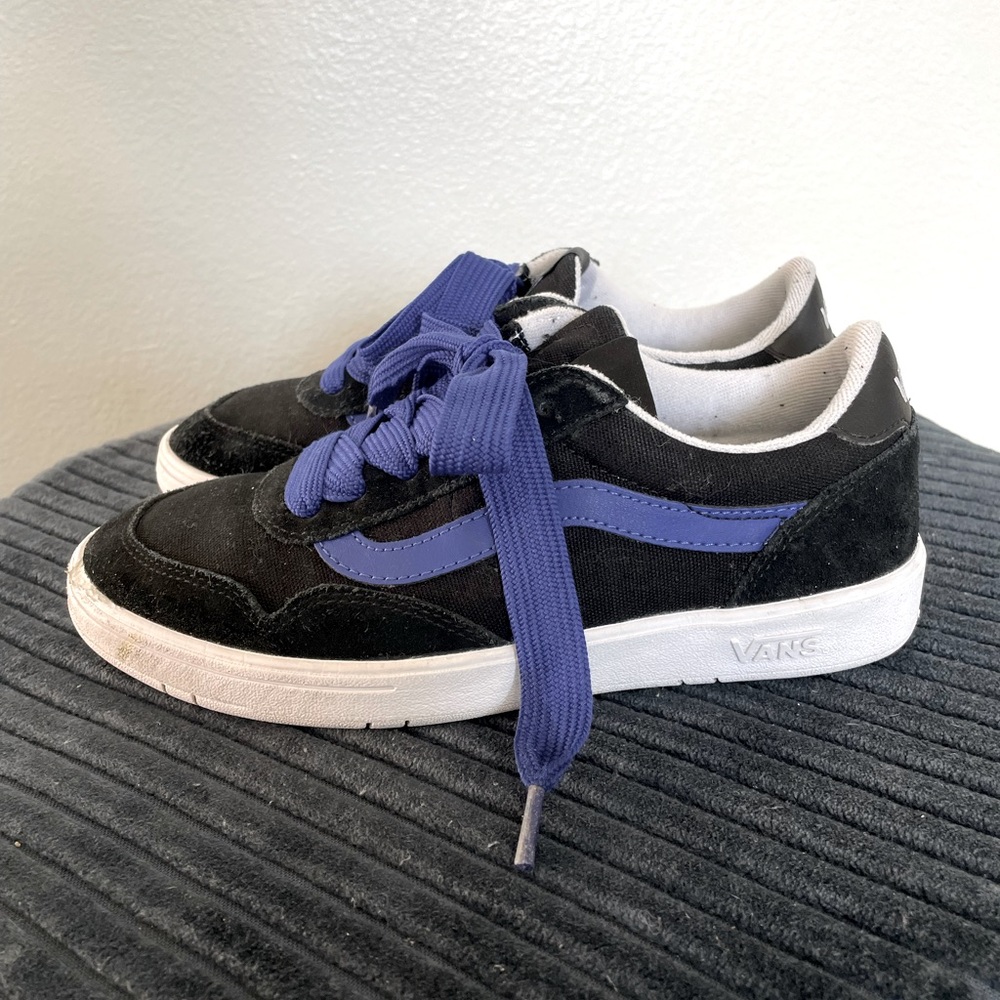 Vans Cruze 2 ComfyCush Black and Blue Sneakers Womens 7